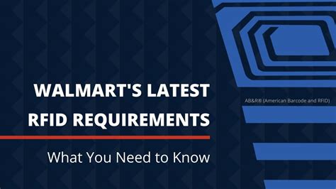 rfid requirement Walmart